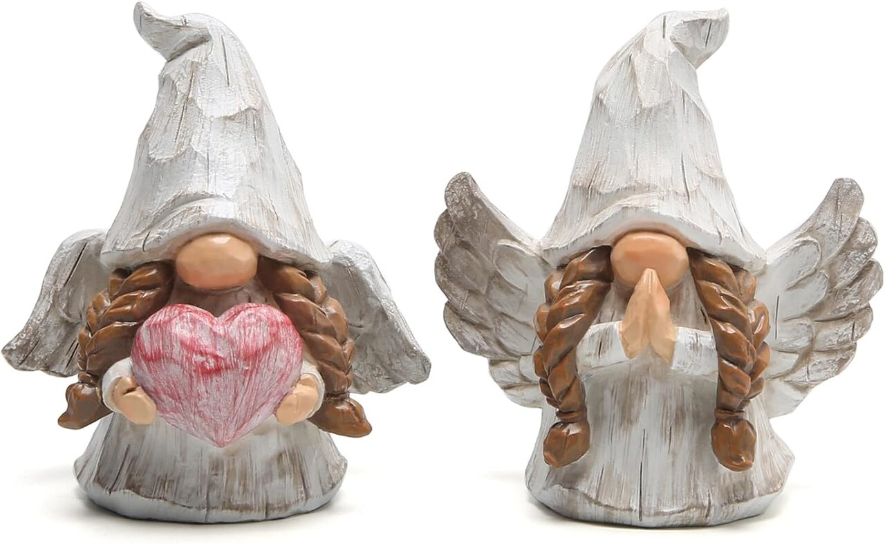 Christmas Angel Wings Gnomes Decorations Winter Home Decor Gnomes Figurines